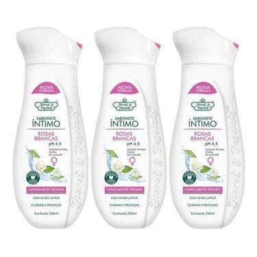 Imagem de Sabonete Íntimo Flores e Vegetais Rosas Brancas 750ml 3un - Flores & V