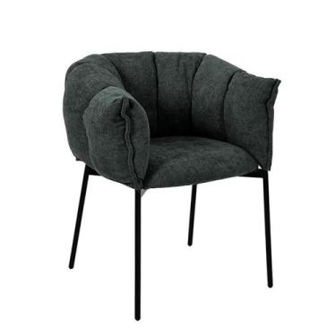 Imagem de Poltrona Joy Bouclé Azul - Modern