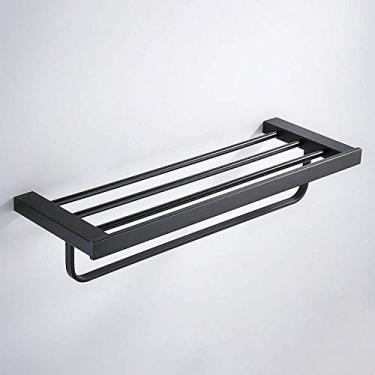 Imagem de CGKs6anmU Toalheiro de toalha duplo montado na parede SUS 304 toalheiros de aço inoxidável toalha de banho organizador de roupas prateleira de armazenamento anticorrosão antiferrugem prateleira de