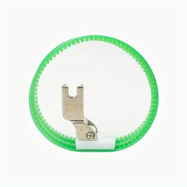 Imagem de 1 peça de calcador de rolo TRF1 rolo de dupla face anel de plástico para carro plano pé calcador esquerda-direita couro unilateral