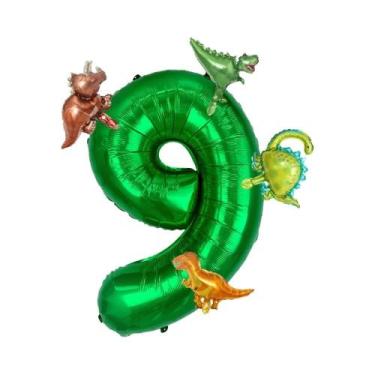 Imagem de Conjunto De Balões De Festa De Aniversário De Dinossauro 6 Peças Decor