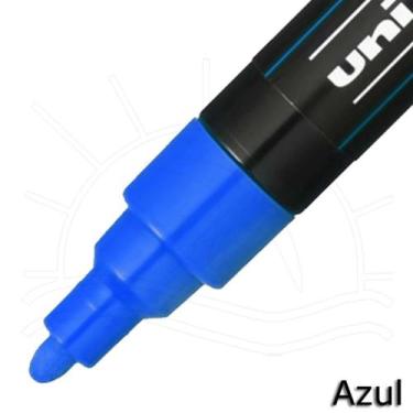 Imagem de Caneta Posca Uni-Ball PC-5M Metálica, AZUL