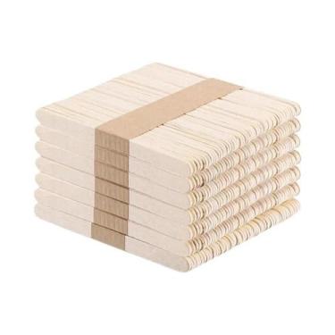 Imagem de Palitos De Madeira Natural Para Sorvete E Picolé, 100-200 Peças, Colhe