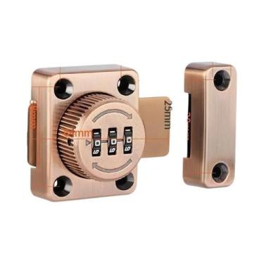 Imagem de Fechadura De Porta Residencial Com Combinação De 3 Dígitos, Trinco Des