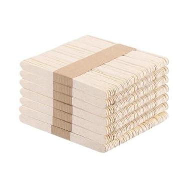 Imagem de Palitos De Madeira Natural Para Sorvete E Picolé, 100-200 Peças, Colhe