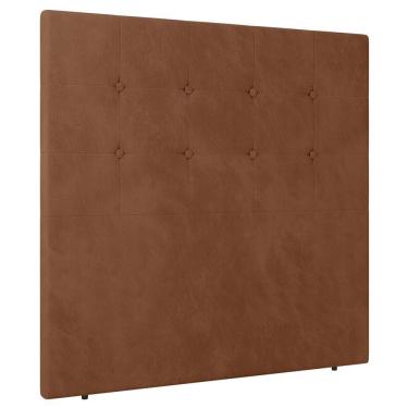 Imagem de Cabeceira Cama Box Casal Queen Size Luana 160cm Veludo Laranja