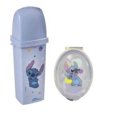 Imagem de Porta Escova de Dente + Saboneteira Stitch kit infantil - Plasútil