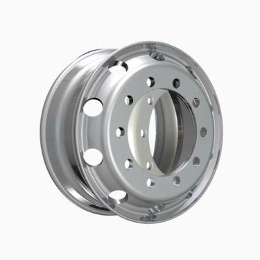 Imagem de Roda Alumínio Caminhão 295 8,25x22,5 Auto Brilho Borda Larga - Oluap