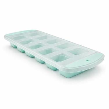 Imagem de Forma de Gelo com Fundo em Silicone Flexível e Tampa  Cubos Fáceis de 