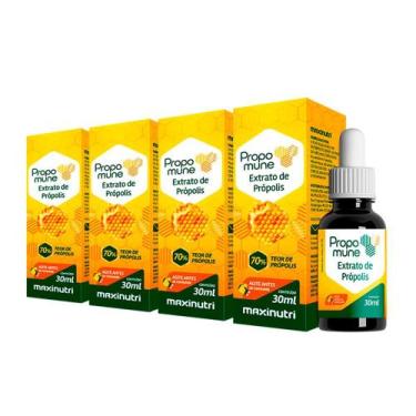 Imagem de Kit 04 Propomune Extrato Própolis 30Ml Concentrado Maxinutri