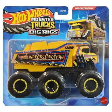 Imagem de Hot Wheels Super Caminhão Monster Truck Big Rigs Mattel HVN8, Wreckstr