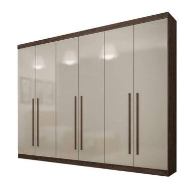 Imagem de Guarda Roupa Casal 6 Portas 4 Gav - Uberaba-canion/off Star