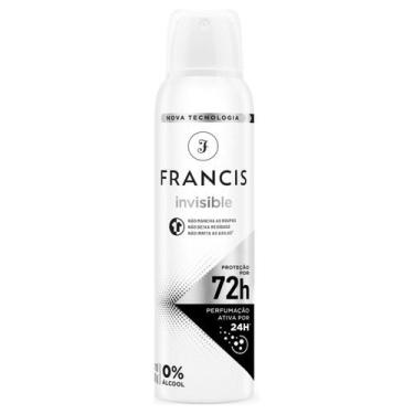 Imagem de Desodorante Aerosol Invisible 150ml - FRANCIS