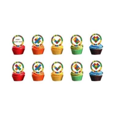 Imagem de Suprimentos Coloridos Para Festa De Aniversário, Conjunto De Utensílio
