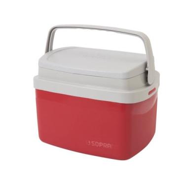 Imagem de Caixa Termica 5L Cooler Pequena Alça Vermelha Soprano