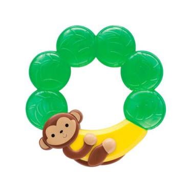 Imagem de Mordedor bebe massageador de gengiva com água gelado buba, Verde e Ama