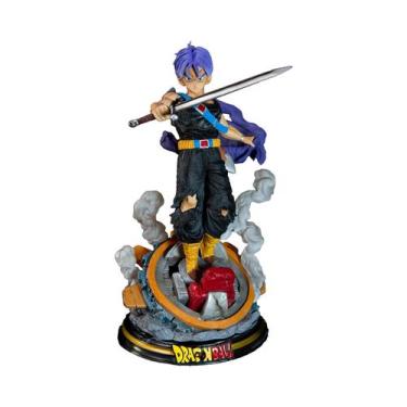 Imagem de Figura De Ação Trunks Dragon Ball Z Super Saiyan Cyan GK, Modelo De Es