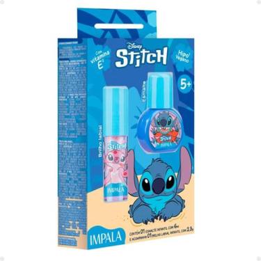 Imagem de Kit Impala Stitch: 1 Esmalte Experiência e 1 Brilho Labial