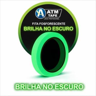 Imagem de Fita Adesiva Fosforescente Luminosa Brilha no Escuro 15mmx5m ATM Tape