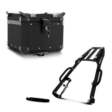 Imagem de Baú Moto Alumínio Top Case 35 Litros + Bagageiro Super Adventure NC 70