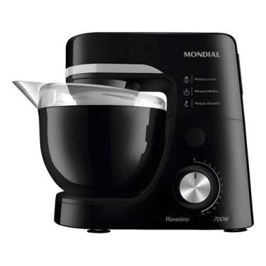 Imagem de Batedeira Planetária Mondial 700W 127V Preto, 110V