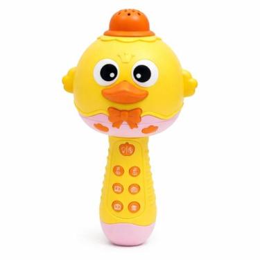Imagem de Microfone Musical Infantil Interativo com Luzes e Sons Amare - Generic