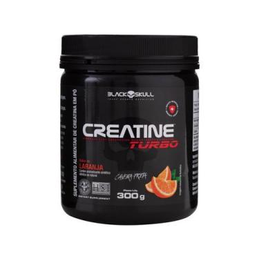 Imagem de Creatina Turbo Black Skull 300g, 01 Unidade, Laranja, 300g