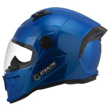 Imagem de Capacete Moto Fechado Stealth Solid Brilhante Pro Tork Seguro Confortá