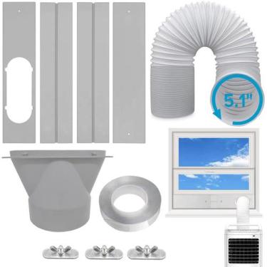 Imagem de Kit de janela de ar condicionado portátil Coolaihan com mangueira de 1