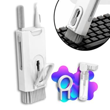 Imagem de Escova Kit de Limpeza 8 em 1 para Teclado, Fone de Ouvido, Tela de Computador e Celular, Kit Multifuncional Limpador e Removedor de teclas - Qualidade Premium LNSTORE