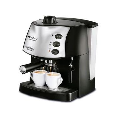 Imagem de Máquina De Café Expresso Mondial C-08 Cafeteira-220v-preto-inox 220