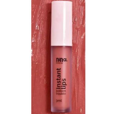 Imagem de Batom Liquido Instant Cor: PRINCIPIO Lips Matte - Nina Makeup - NINA M