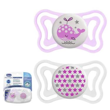 Imagem de Chupeta Physio Forma Light Ilumina Girls 0-6m 2und Chicco