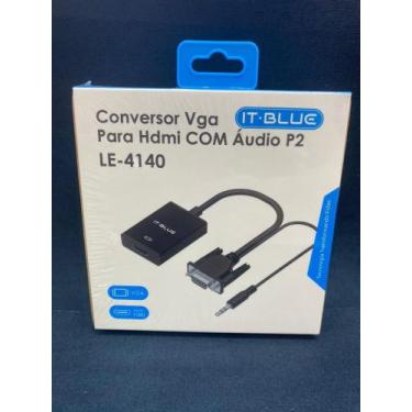 Imagem de Conversor VGA para HDMI com Audio p2 - IT-BLUE