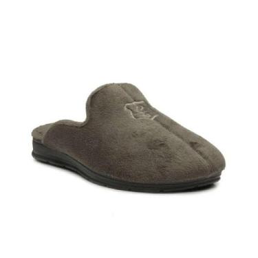 Imagem de Pantufa Pegada Atoalhado Masculino - Musgo, 38