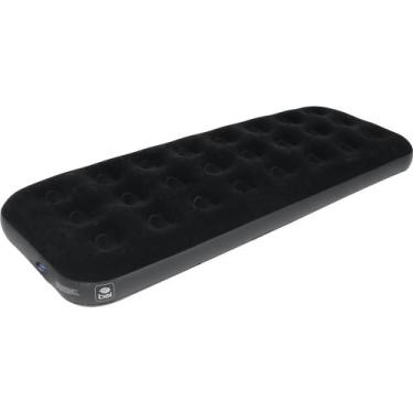 Imagem de Colchão inflável solteiro deluxe comfort preto ou azul Bel, Preto, 191