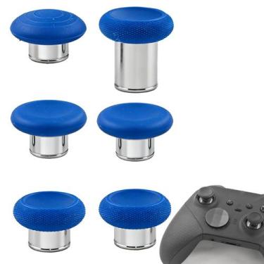 Imagem de Analógicos Dakexiong para Xbox Elite Series 2 em metal 6 em 1 azul