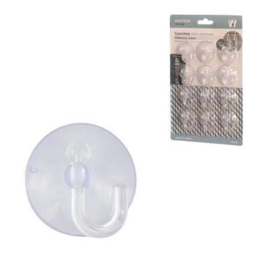 Imagem de Kit Ganchos Com Ventosa 3,5cm 12 Peças Western Multiuso Banheiro Cozin