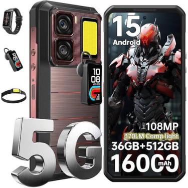 Imagem de Smartphone OUKITEL WP300 5G Bateria 16000mAh 36Gb Ram 512Gb, 512GB, Pr