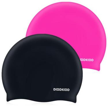 Imagem de Touca de Natação Dizokizo 2 unidades Silicone Antiderrapante e Imperme