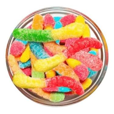 Imagem de Kit c/ 3 Minhocas De Goma Dois Sabores Dori Kit 3 Pacotes - Dori Alime
