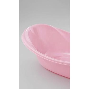 Imagem de Banheira Infantil Ergonômica 20L Rosa Bebê - Congratulations Store