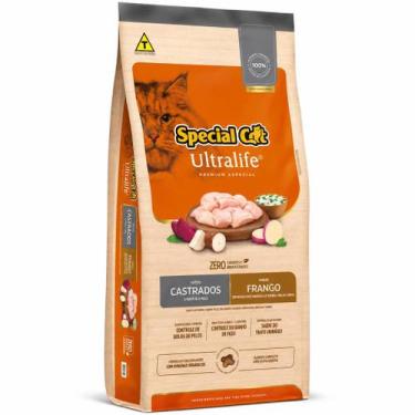 Imagem de Ração Special Cat Ultra Gatos Castrados Frango 10kg Premium Especial p