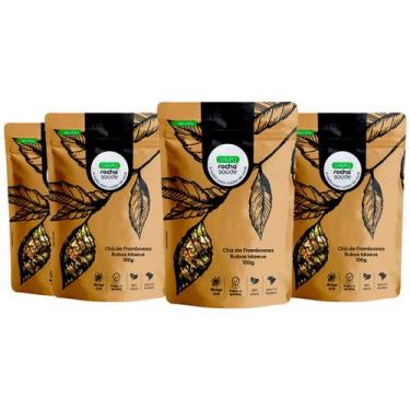 Imagem de Kit 4 pct Chá de Framboesa - Rubus Idaeus - 100g cada - Rocha Saúde