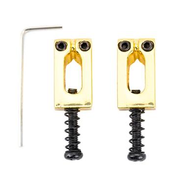 Imagem de Wilkinson M Series 10,8mm Carrinhos Saddles de Moderno para Ponte Wilkinson Série M Guitarra Importação Strat Tele,Dourado(2 Peças)