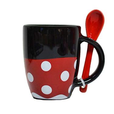 Imagem de Disney Minnie Mouse Classic Polka Dot Dress Espresso Cup with Spoon