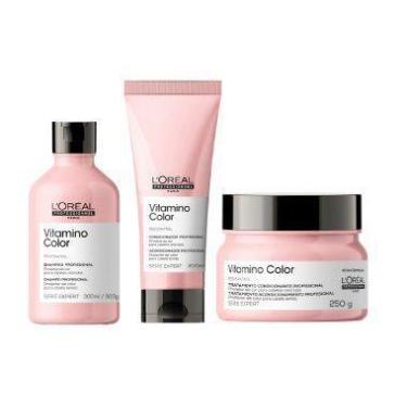 Imagem de Kit L'oréal Vitamino Color - Shampoo, Condicionador E Máscara - L'oréa