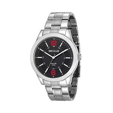Imagem de Relógio Seculus Masculino Ref: 28922g0svna1 Casual Prateado