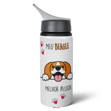 Imagem de Garrafa Squeeze NK - Meu Beagle, melhor pessoa!