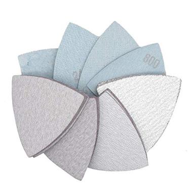 Imagem de SHENGANG 25 peças 90 * 90 * 90mm folhas de lixa triângulo lixa gancho laço 60 a 800 grãos disco de lixa abrasivo para madeira metal sandin, 180